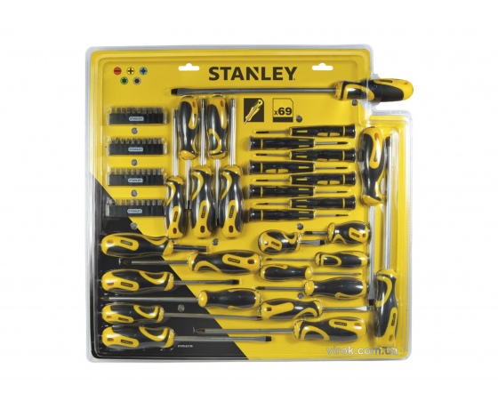Фото 2 - Набір викруток і викруткових насадок STANLEY 69 предметів