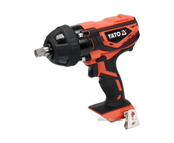 Фото 2 - Гайковерт ударний акумуляторний YATO 18 В 300 Нм + 4 насадки (без акумулятора і зарядного пристрою)