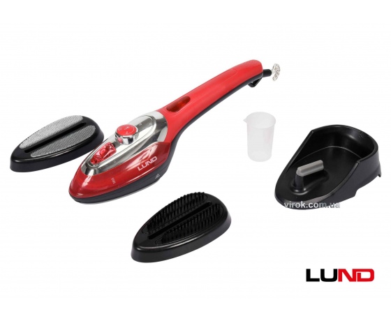 Фото 2 - Пароочисник для одягу з праскою 3 в 1 LUND 1.1 кВт 100 мл + 2 щітки