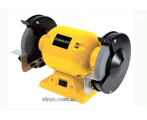 Фото 2 - Точильний верстат STANLEY з двома дисками 150 мм 370 Вт 3450 об/хв