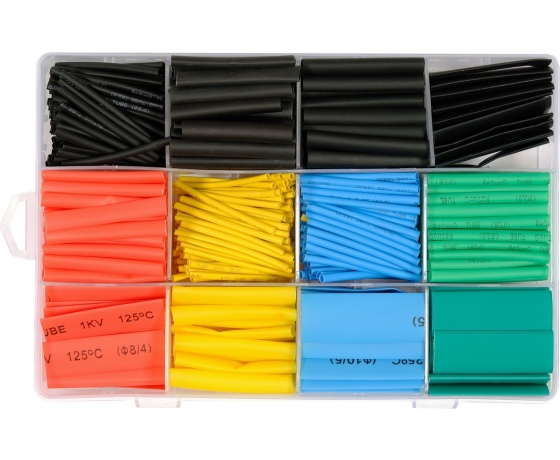 Фото 2 - Кембрики термоусадні до t=125°C YATO : різних розмірів, 530 шт