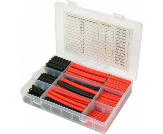 Фото 4 - Кембрики термоусадні до t=125°C з клеєм YATO : різних розмірів, 270 шт