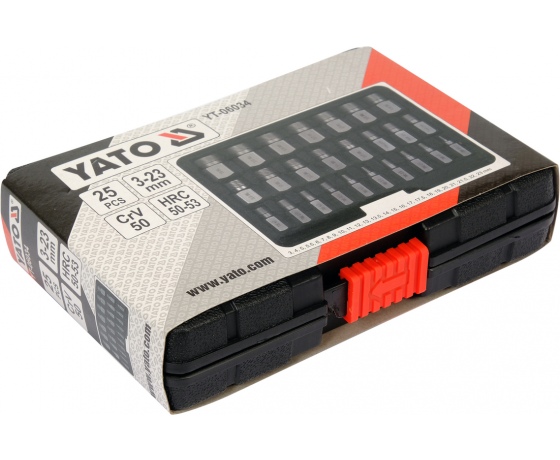 Фото 3 - Набір екстракторів для видалення зломаних гвинтів YATO: Ø= 3-23 мм, 25 шт