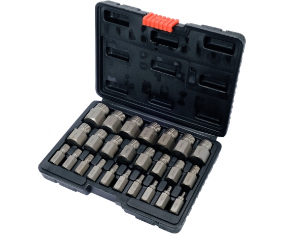 Фото 5 - Набір екстракторів для видалення зломаних гвинтів YATO: Ø= 3-23 мм, 25 шт