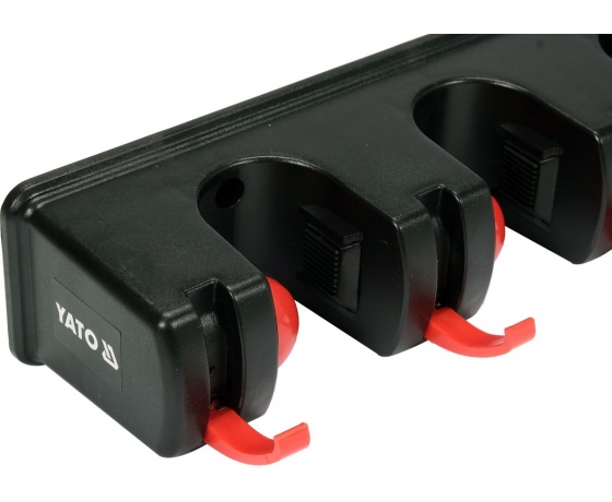 Фото 4 - Вішалка для присадибного інвентара YATO, 6 гаків і 5 комірок з діапаз.- 18х 32 мм