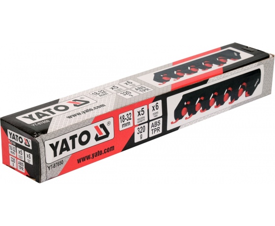 Фото 5 - Вішалка для присадибного інвентара YATO, 6 гаків і 5 комірок з діапаз.- 18х 32 мм