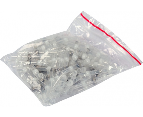 Фото 4 - Кембрики термоусадні при t≤ 105°C з припоєм YATO, прозорі, для провідників 0.25- 0.34 мм², 100 шт