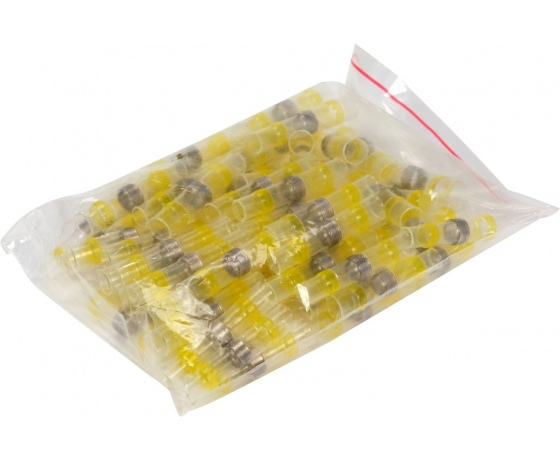 Фото 4 - Кембрики термоусадні при t≤ 105°C з припоєм YATO, прозорі, для провідників 4,0- 6,0 мм², 100 шт