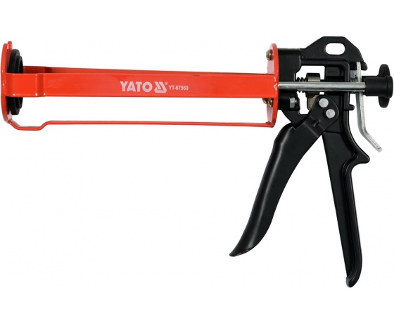 Фото 2 - Пістолет для нанесення густих мас YATO : півкруглий, L= 225 мм, W= 70 мм