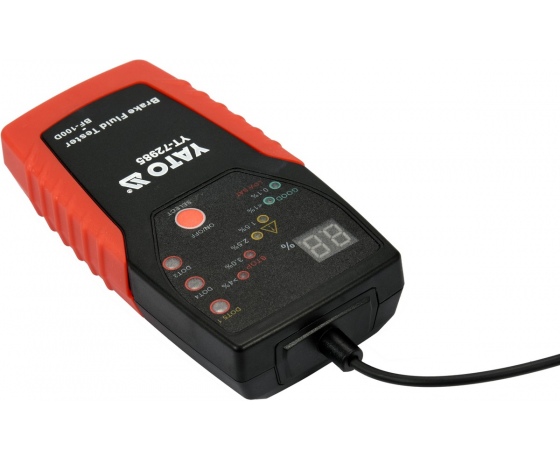 Фото 4 - Тестер гальмівної рідини YATO, 180 см, з 6 діодними індикаторами і звуковим сигналом, еласт. зонд