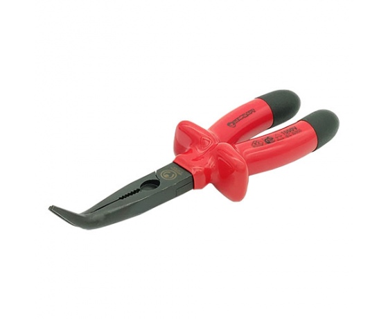 Фото 2 - Плоскогубцы с удлиненными губками 8 загнутые изолированные ручки 1000 В   СТАНДАРТ  IBN0108