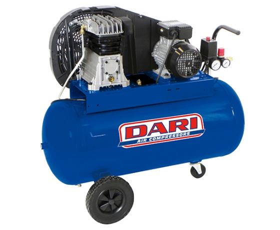 Фото 2 - Компрессор поршневой с ременным приводом Vрес=100л 330л/мин 380V 2,2кВт DARI DEC100-330T-380-ITALY