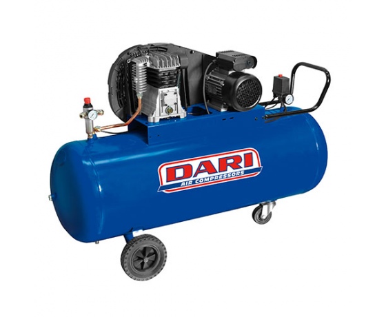Фото 2 - Компрессор поршневой с ременным приводом Vрес=200л 480л/мин 380V 3кВт DARI DEC200-480-380-ITALY
