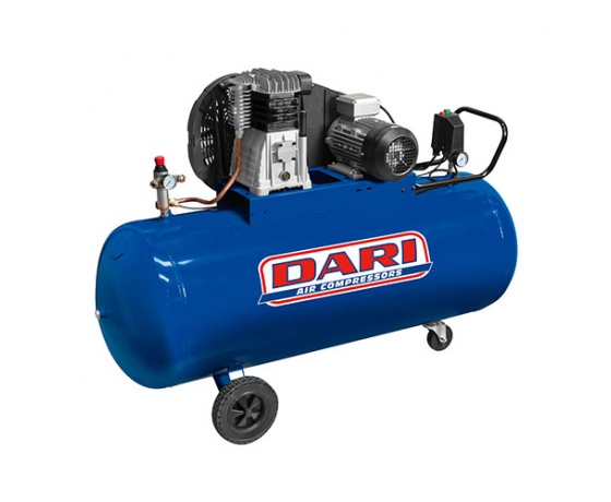 Фото 2 - Компрессор поршневой с ременным приводом Vрес=270л 840л/мин 380V 5,5кВт DARI DEC270-840-380-ITALY