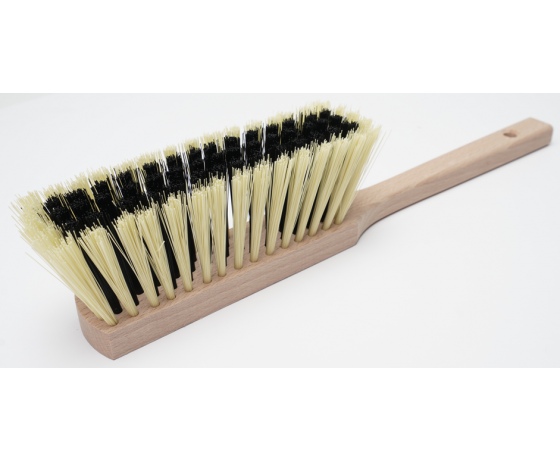 Фото 2 - Щітка для змітання ручна VIROK 260 х 30 x 75 мм 5-ти рядна, промислова термопластик чорно-бежева