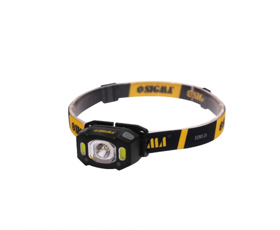 Фото 2 - LED фонарь налобный аккумуляторный 300Лм 1200мАч с сенсором SUGMA (5390231)