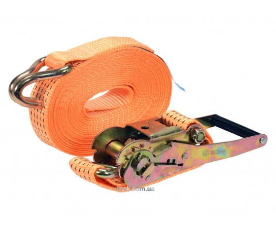Фото 2 - Ремінь для кріплення багажу з тріщаткою VOREL 2500/5000 daN 8 м х 50 мм 2 шт