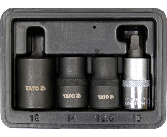 Фото 4 - Головки 5-гранні для гальмівних супортів авто YATO: квадр-1/2