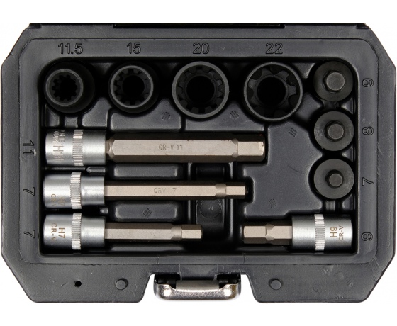 Фото 4 - Насадки 6-гранні для гальмівних супортів авто YATO: квадр- 3/8