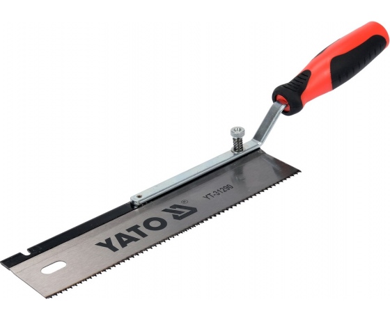Фото 3 - Ножівка з переставним руків'ям YATO : L= 410/250х 60 мм, 12 зубів/1