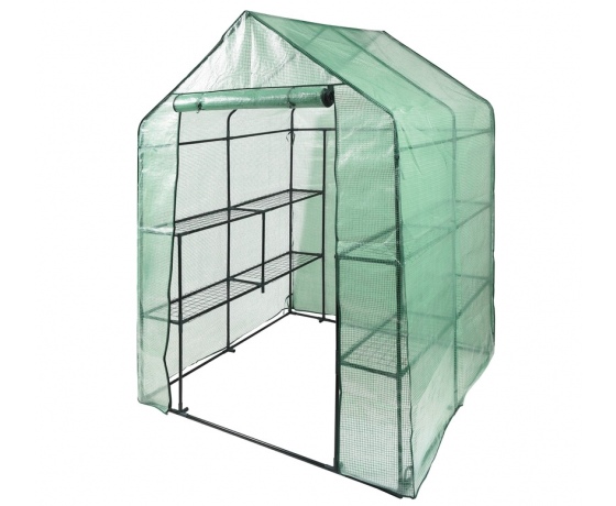 Фото 2 - Теплиця-міні присадибна складана FLO, 8 полиць, 143х 143х 195 см з плівкою ПВХ