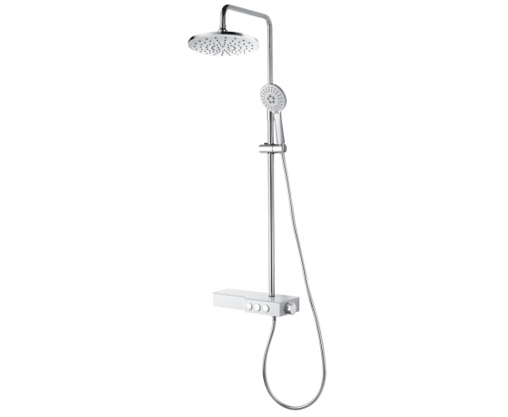 Фото 2 - Душевая система Fiastra с кнопочным переключением и картриджным смесителем CORSO (9658400)