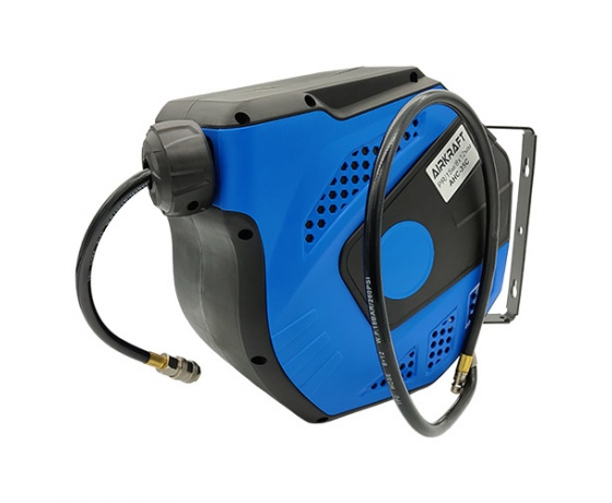 Фото 2 - Шланг воздушный полиуретановый армированный на катушке 8x12мм 15м  с быстроразъемными соединениями AIRKRAFT AHC-35C