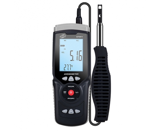 Фото 2 - Термоанемометр USB 0,3-30м/с 0-45C  BENETECH GT8911