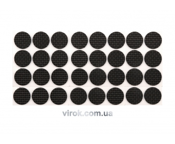Фото 2 - Протектор самоклеючий VOREL 18мм, набір 32шт чорні [24/432]