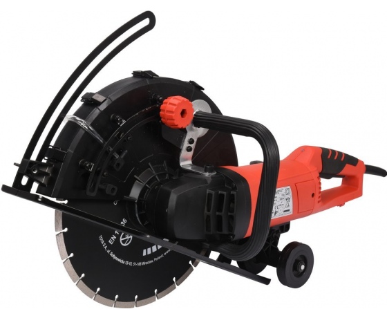 Фото 2 - Різак по бетону і силікату ел.-мереж. 230 В YATO; 2600 Вт, диск Ø= 355/25,4мм, макс глиб різа- 125мм