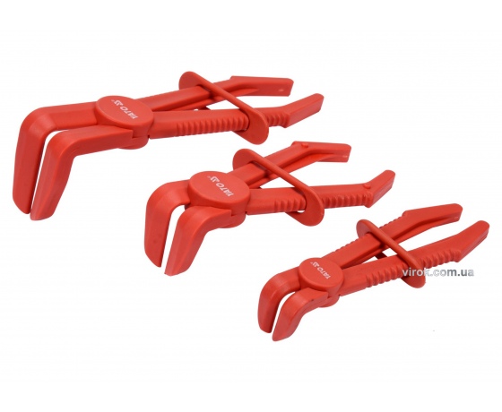 Фото 2 - Затискачі для шлангів і патрубків з фіксаторами YATO 13/17/32 мм 3 шт