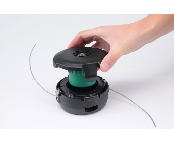 Фото 11 - Головка для кріплення жилки до газонокосарок FLO: Ø=2- 2,4 мм, 5 адаптерів, Ø= 108 мм, h= 58 мм