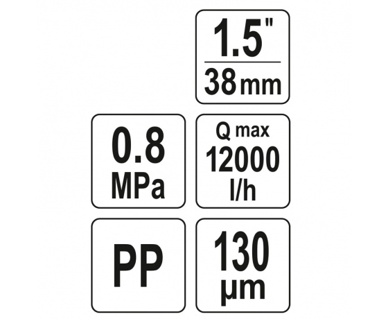 Фото 6 - Фільтр водяний для зрошувальних систем FLO з гвинов. приєднанням- 1,5