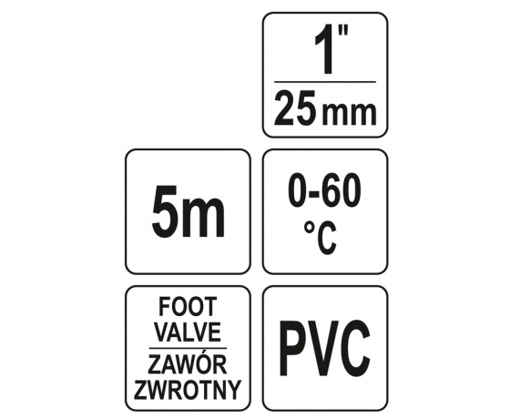 Фото 6 - Шланг всмоктувальний до насосів FLO, l= 5м, сполуч. Ø= 1