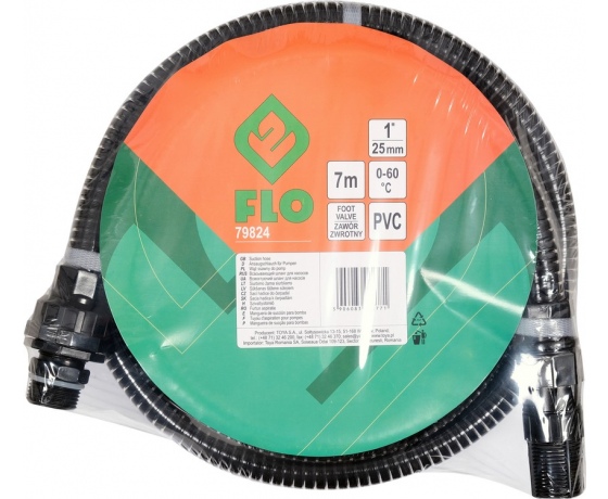 Фото 5 - Шланг всмоктувальний до насосів FLO, l= 7 м, сполуч. Ø= 1