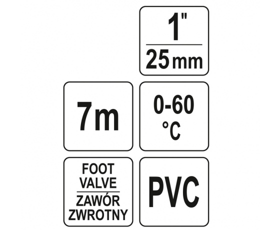 Фото 6 - Шланг всмоктувальний до насосів FLO, l= 7 м, сполуч. Ø= 1