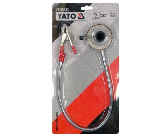 Фото 7 - Кутомір для докручування болтів YATO, до динамометр ключа з квадр 1/2