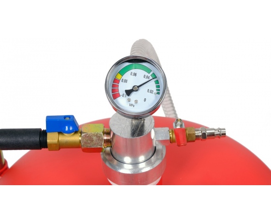 Фото 3 - Пристрій для зливу оливи пневматичний на колесах YATO; V= 65 л, 6 зондів