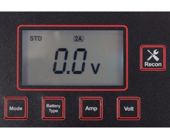 Фото 5 - Зарядний прилад мережевий з LCD дисплеєм 230В YATO до акумуляторів 12V-2/8/15А, макс. 240AГод