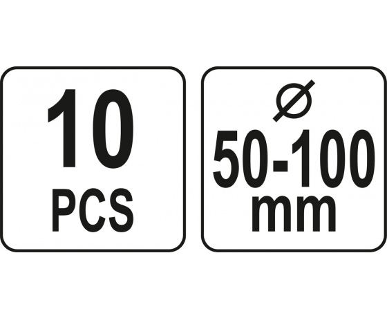 Фото 7 - Засоби для встановлення поршневих кілець YATO Ø=50-100 мм, 10 елем.