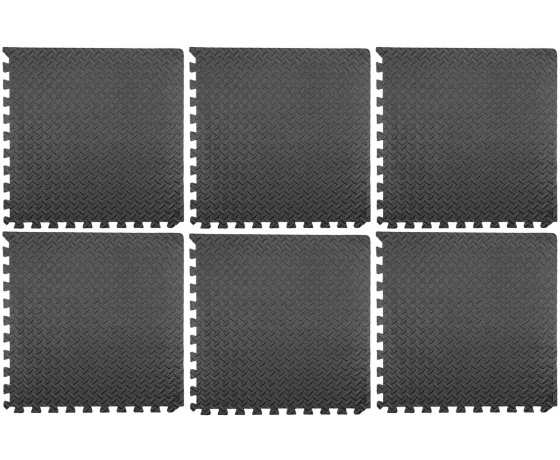 Фото 3 - Килимки підстилкові YATO, 60х 60 см, t= 12 мм, 6 шт., з'єднуються 