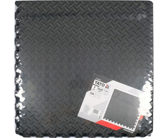 Фото 5 - Килимки підстилкові YATO, 60х 60 см, t= 12 мм, 6 шт., з'єднуються 