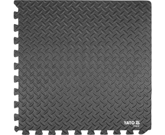 Фото 2 - Килимки підстилкові YATO, 60х 60 см, t= 12 мм, 6 шт., з'єднуються 