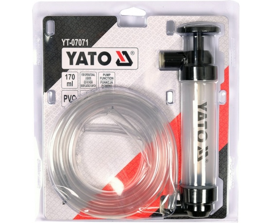 Фото 5 - Помпа для переливу технічних рідин YATO з місткістю V= 170 мл