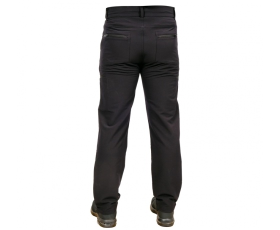 Фото 6 - Штани робочі для літнього сезону, чорні YATO, розмір 3XL; 7 кишень, 94%- поліестер, 6%-еластан