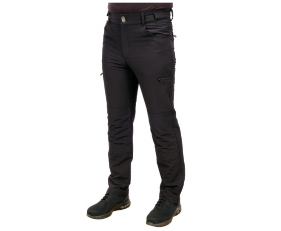 Фото 6 - Штани робочі для літнього сезону, чорні YATO, розмір M; 7 кишень, 94%- поліестер, 6%-еластан