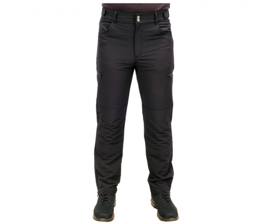 Фото 4 - Штани робочі для літнього сезону, чорні YATO, розмір S; 7 кишень, 94%- поліестер, 6%-еластан