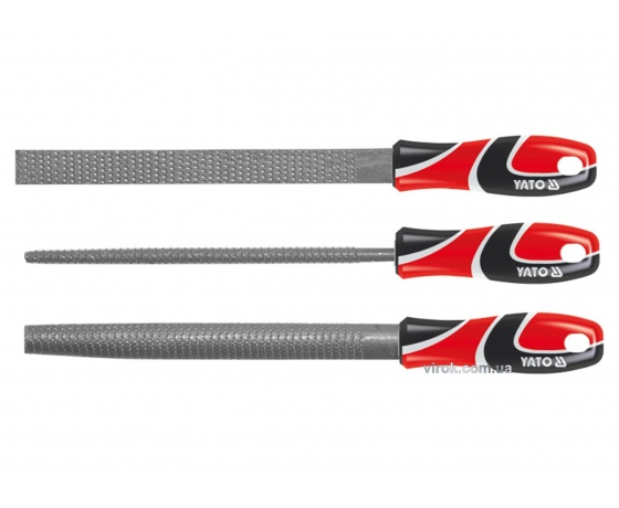 Фото 2 - Набір рашпилів по дереву YATO 250 мм #45 3 шт