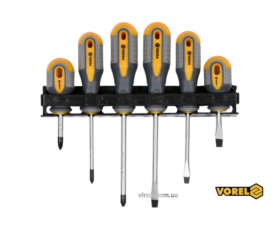 Фото 2 - Набір викруток VOREL Cr-V 6 шт