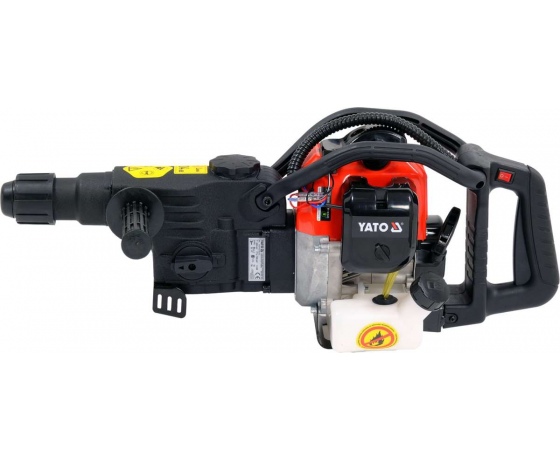Фото 3 - Бензомолот відбійний YATO, з SDS MAX захопом, P= 1.3 кВт, J= 45 Дж, 3200 уд/хв, бак- 1,3л, 0,6 л/год